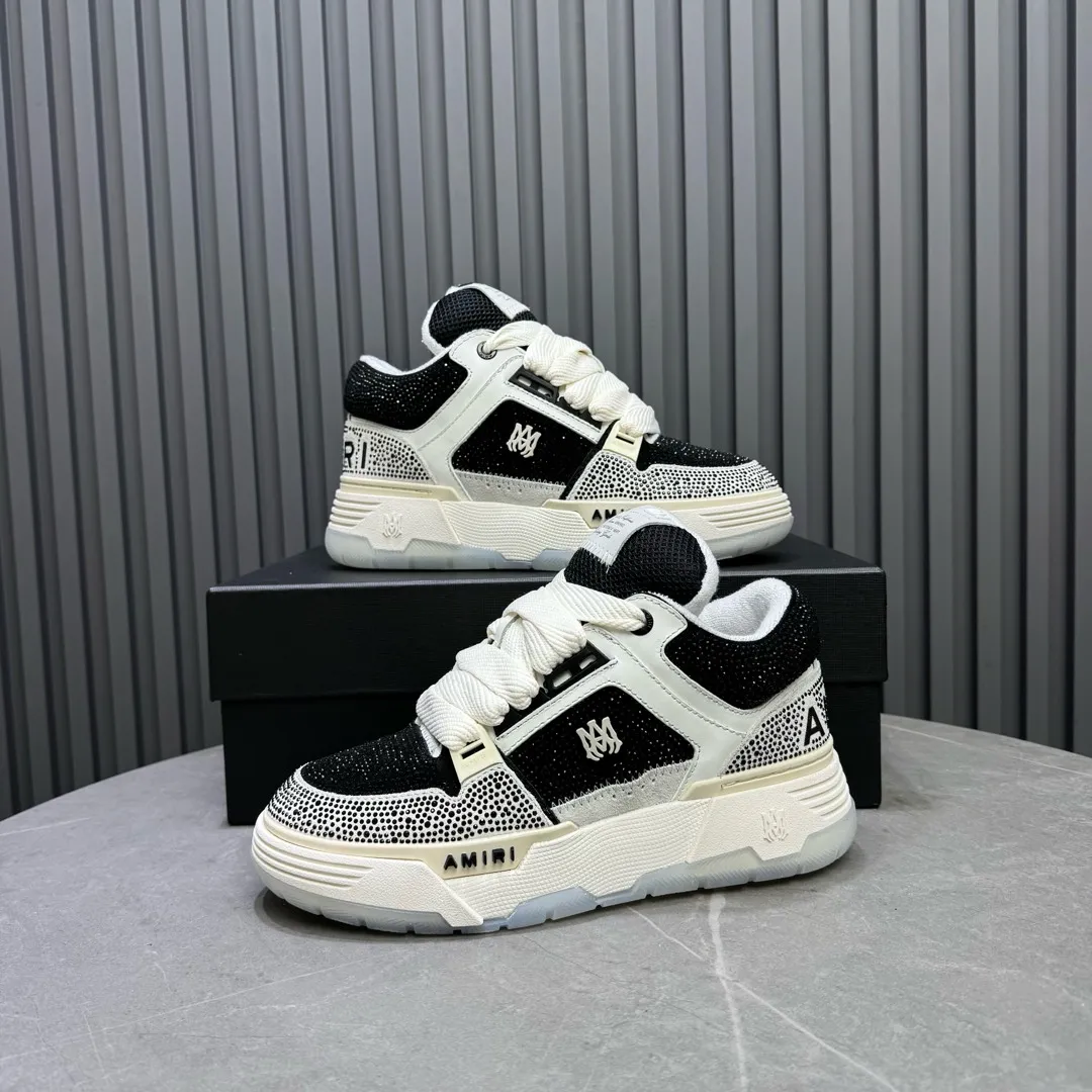 Men's shoes 💰760💰 AMIRI AMIRI fashion brand hot sale 🔥 Available all year round, couples 💑 Official website synchronization Imported fabrics 1⃣️ vs 1⃣️ replica, original factory special original sole, 35-45 (45. non-refundable)